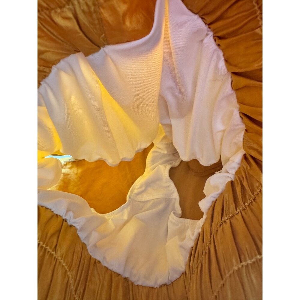 Free People Movement size Small Honey Mallow NWT Gold Lined $30 - Picture 6 of 11